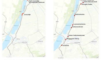 Noordelijke Randmeerdijk Figuur 2 Te versterken dijkvakken - Figuur 3 Te versterken kunstwerken.jpg